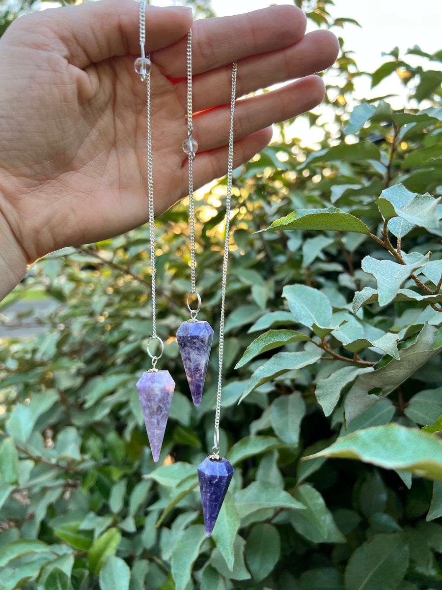 Lepidolite Pendulum