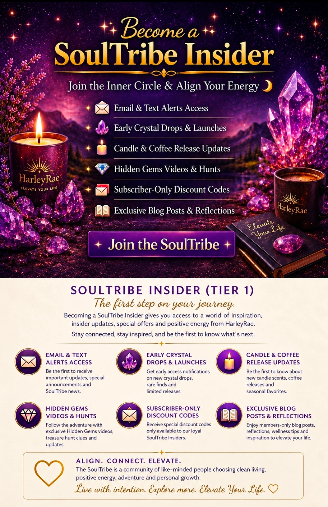 SoulTribe Membership | Join for $1 & Save 10% | HarleyRae