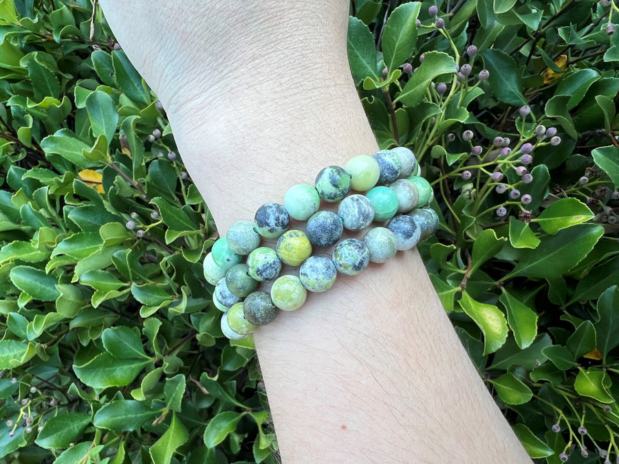 Australian Green Jasper Bracelet
