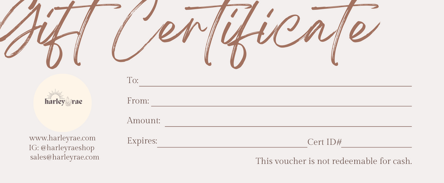 GIFT CERTIFICATE