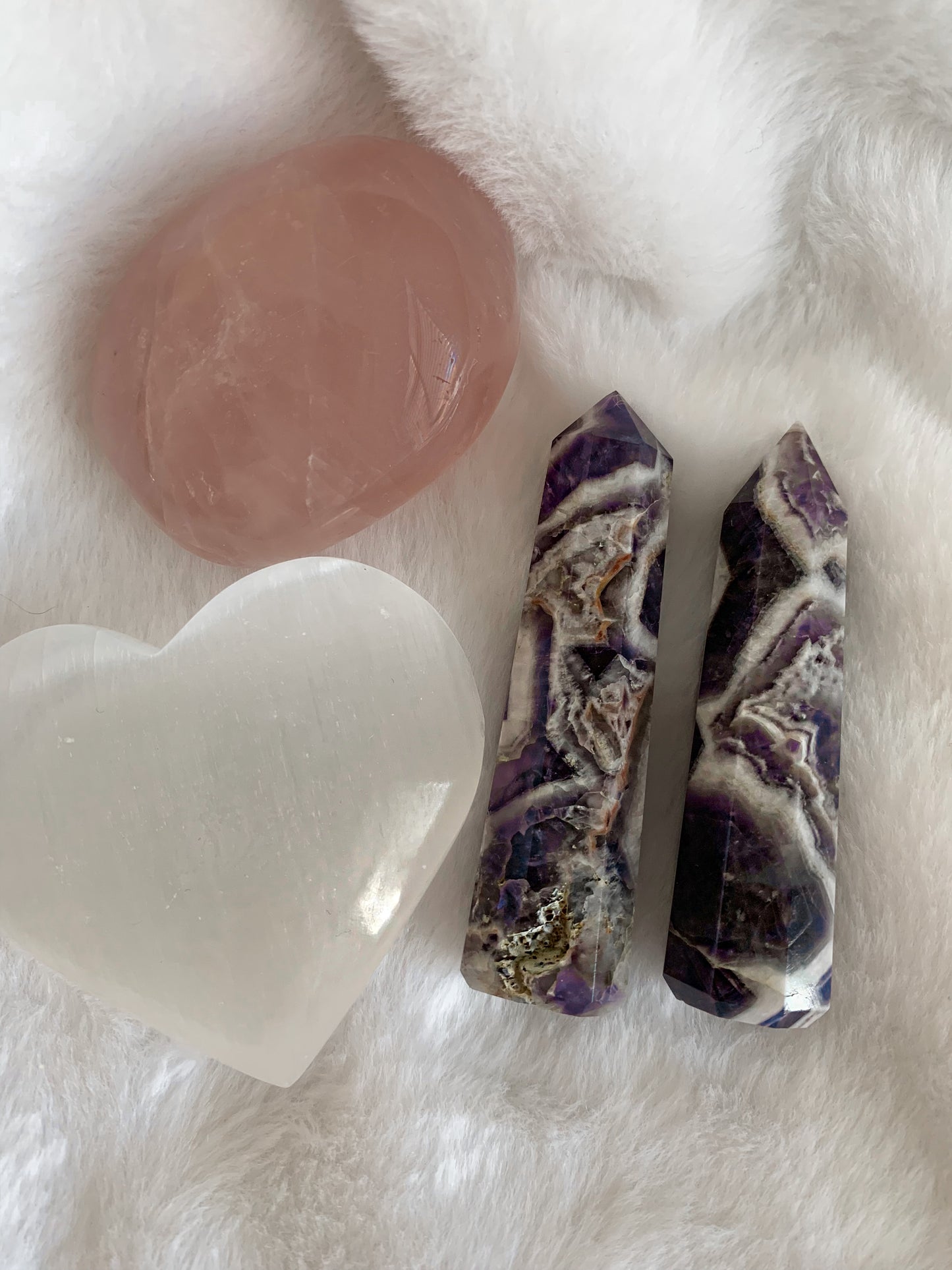 CHEVRON AMETHYST TOWER "small"
