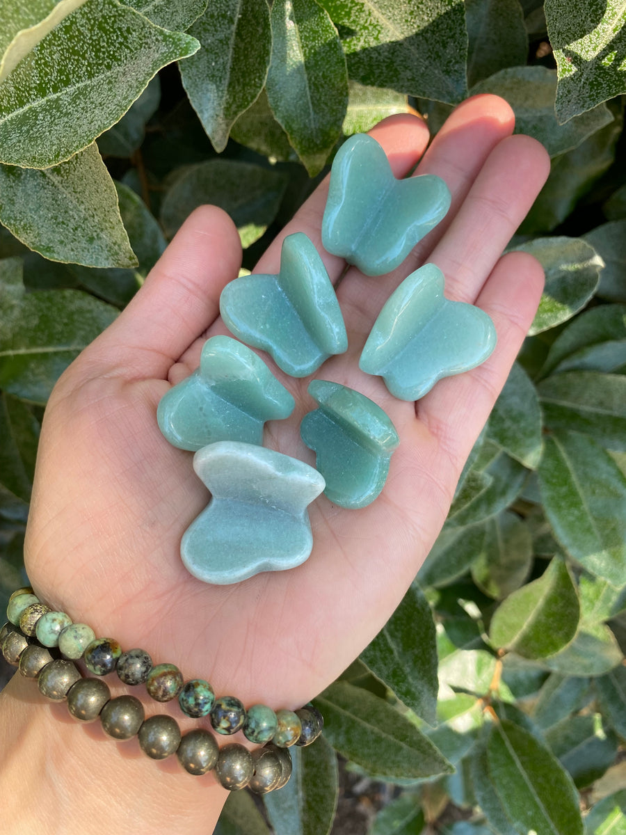 Green Aventurine Butterfly