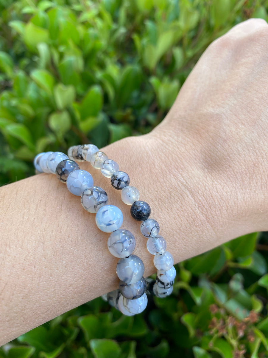 Dragon Vein Agate Bracelet