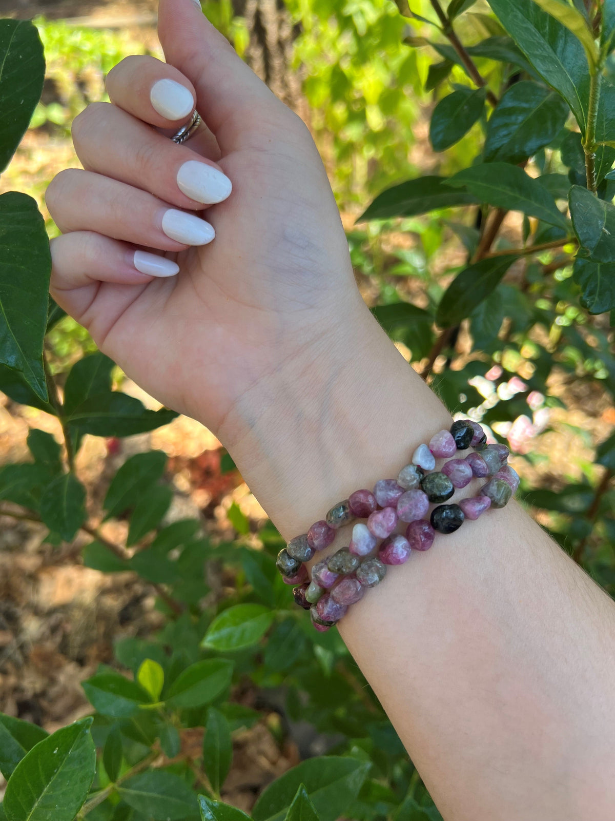 MIXED TOURMALINE NUGGET BRACELET