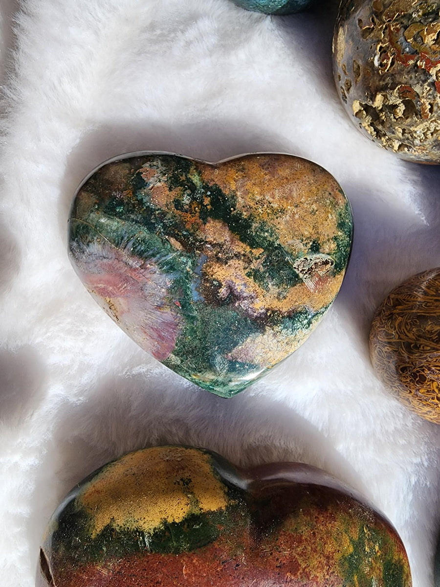 Ocean Jasper Hearts