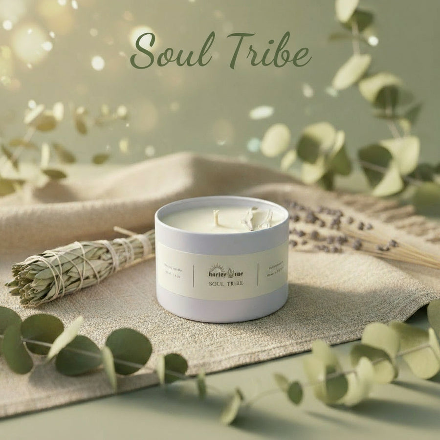 Soul Tribe candle with sage
