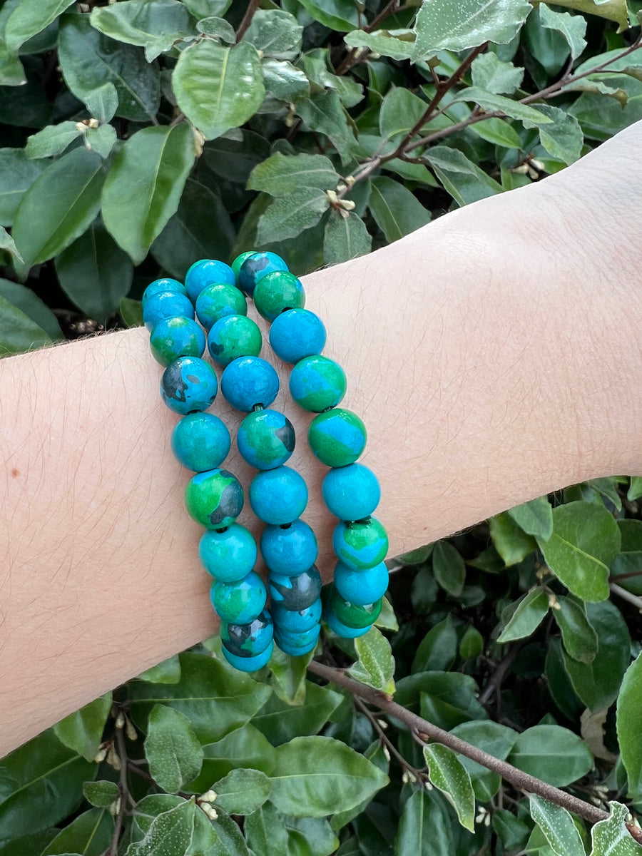 Malachite Chrysocolla Bracelet
