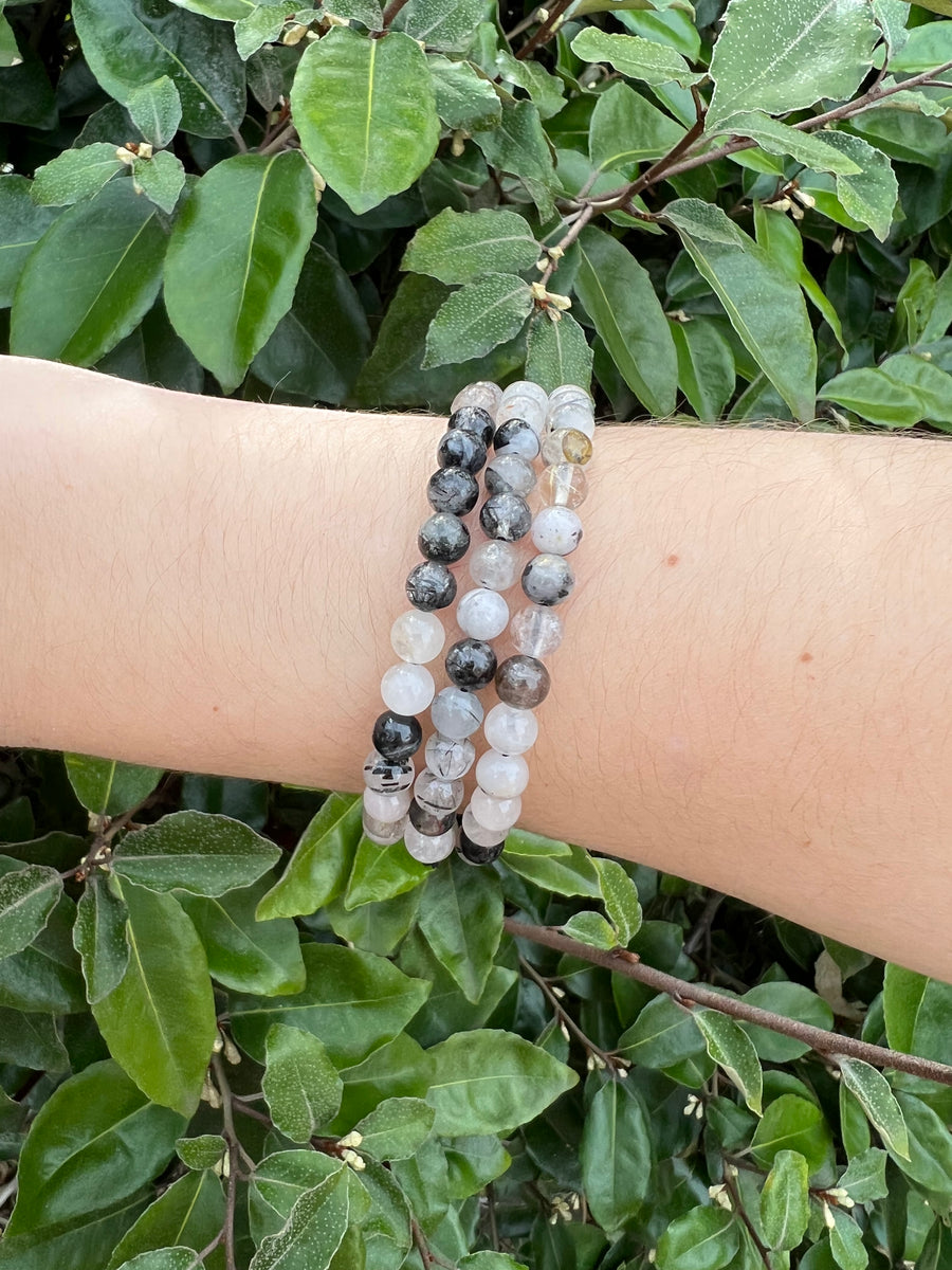 Tourmalinated Quartz Bracelet