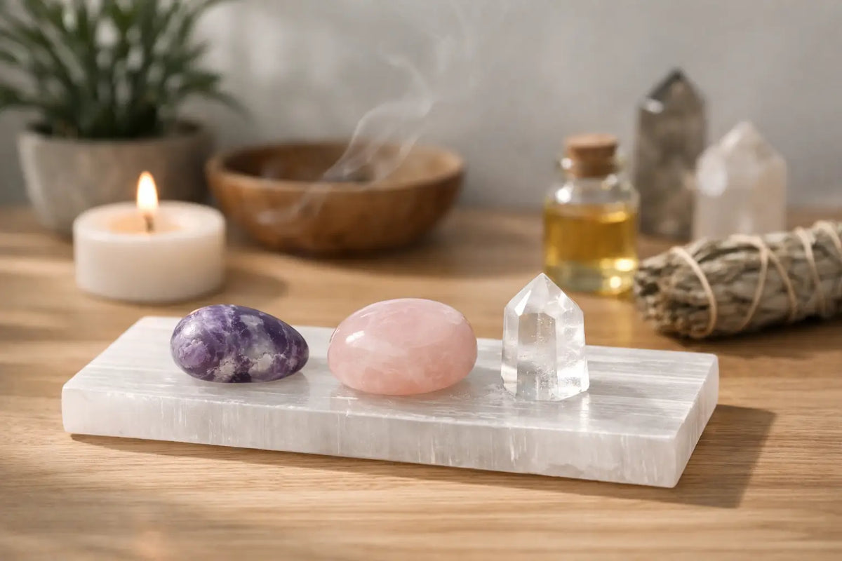 Selenite Charging Plate Uses for Daily Rituals