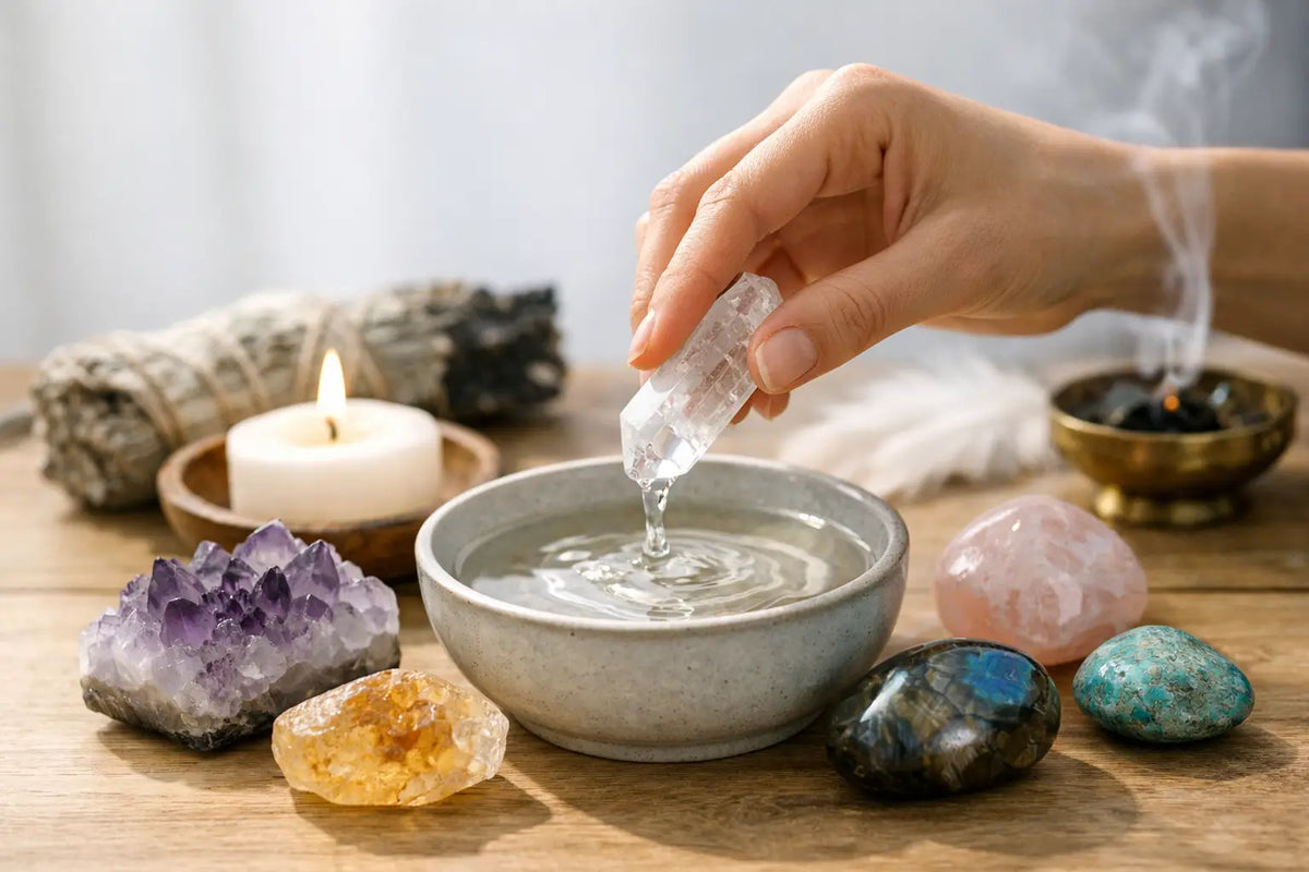 How to Cleanse Healing Crystals With Care