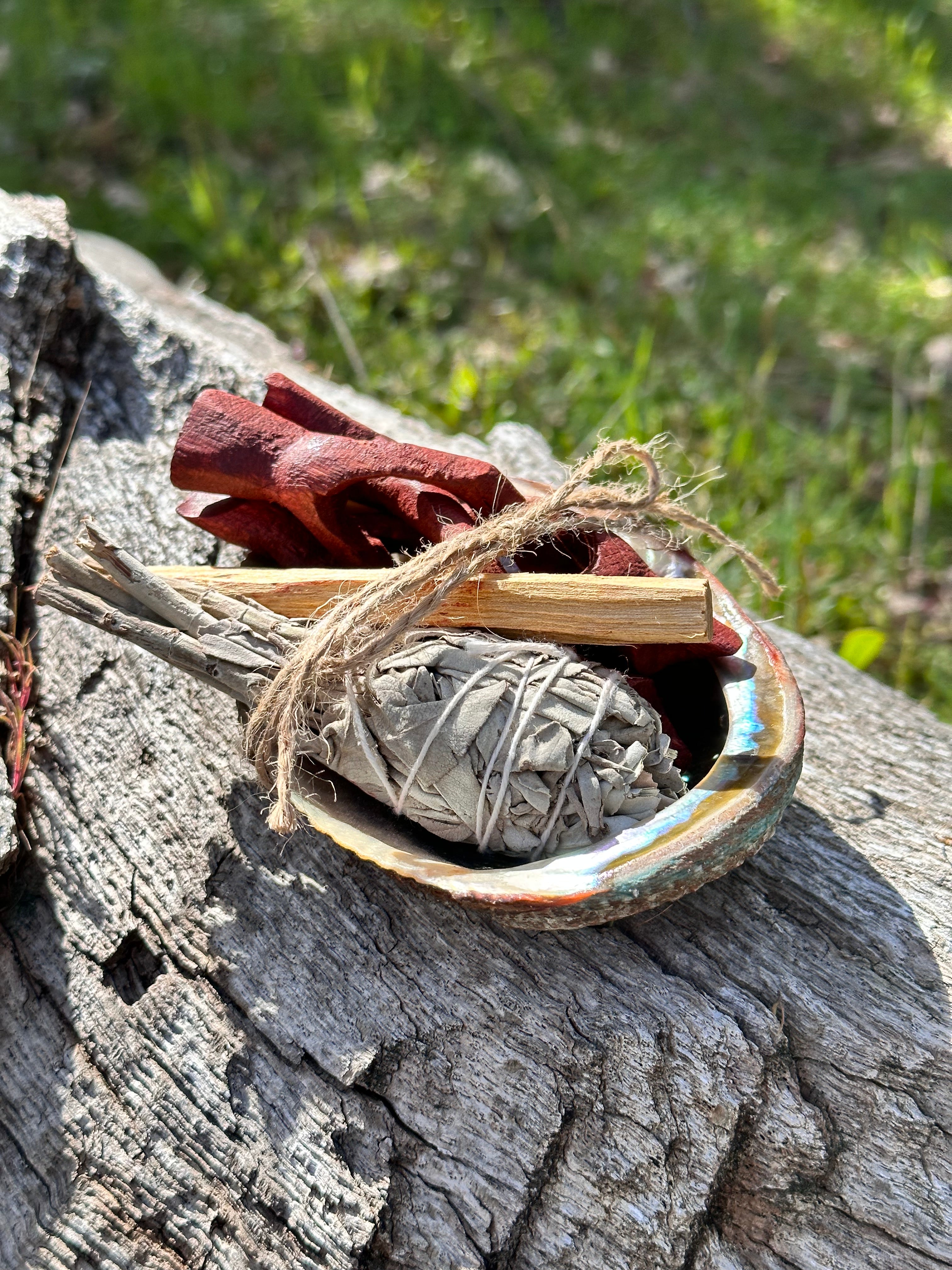 Wooden Tripod Stand for Abalone Shells, Crystals, and Spheres