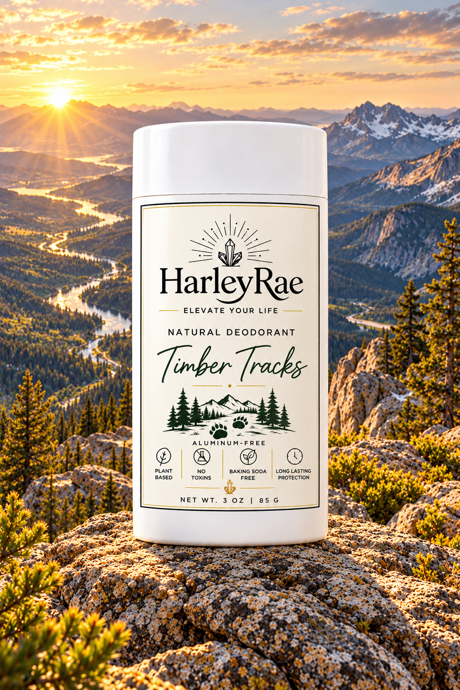 Timber Tracks Natural Aluminum-Free Deodorant