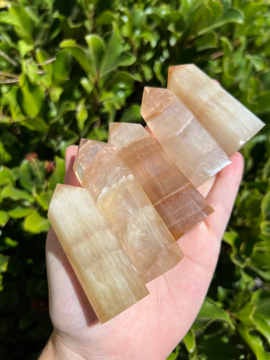 Sunset Fluorite Polished Point