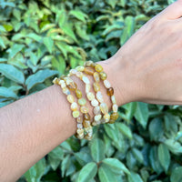 YELLOW OPAL NUGGET BRACELET