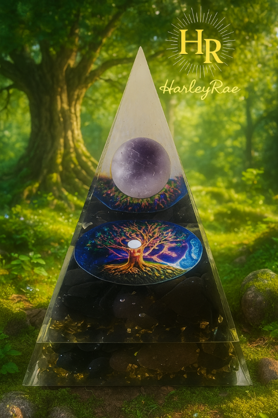 Celestial Forest Orgonite Pyramid