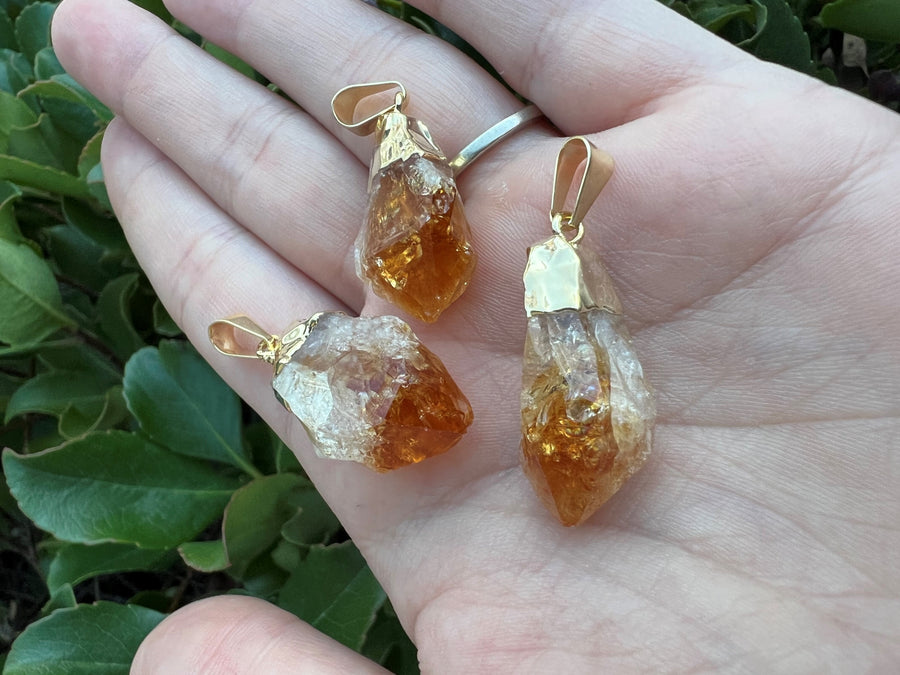 Citrine Pendant - High Quality