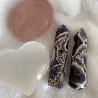 CHEVRON AMETHYST TOWER "small"