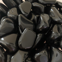 BLACK OBSIDIAN TUMBLED STONE