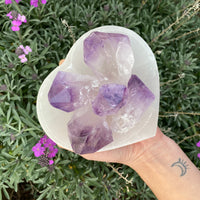 AMETHYST RAW CUT TOP POLISHED POINTS