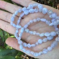 BLUE CHALCEDONY NUGGET BRACELET