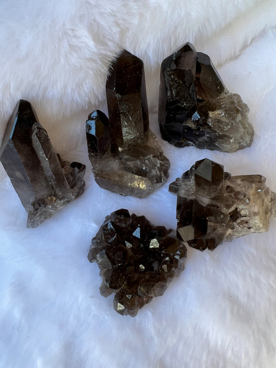 Smoky Quartz Clusters 2-3"