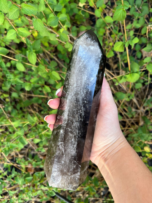 SMOKY QUARTZ TOWER LARGE